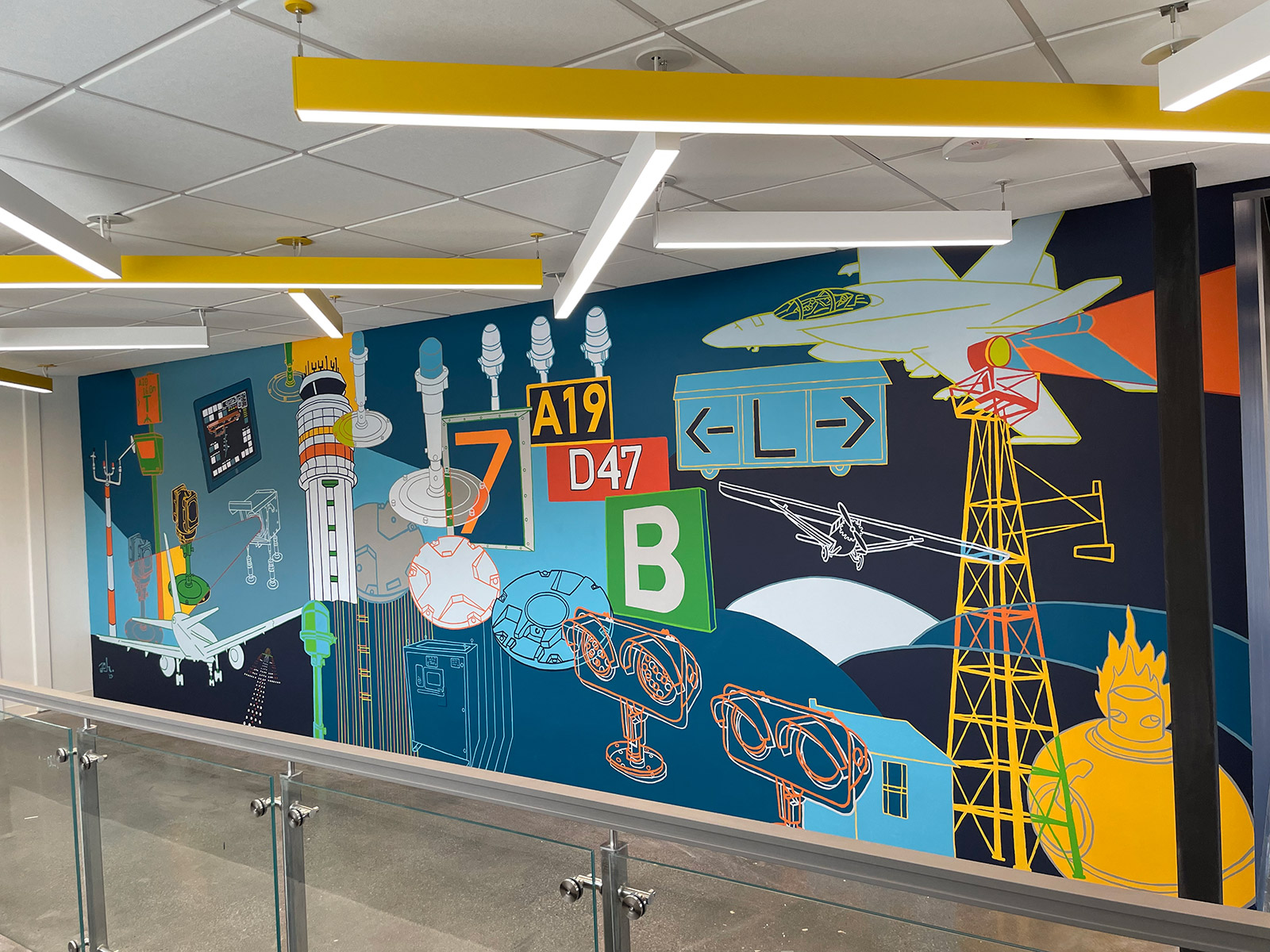 Corporate Wall Art Mural for ADB Safegate