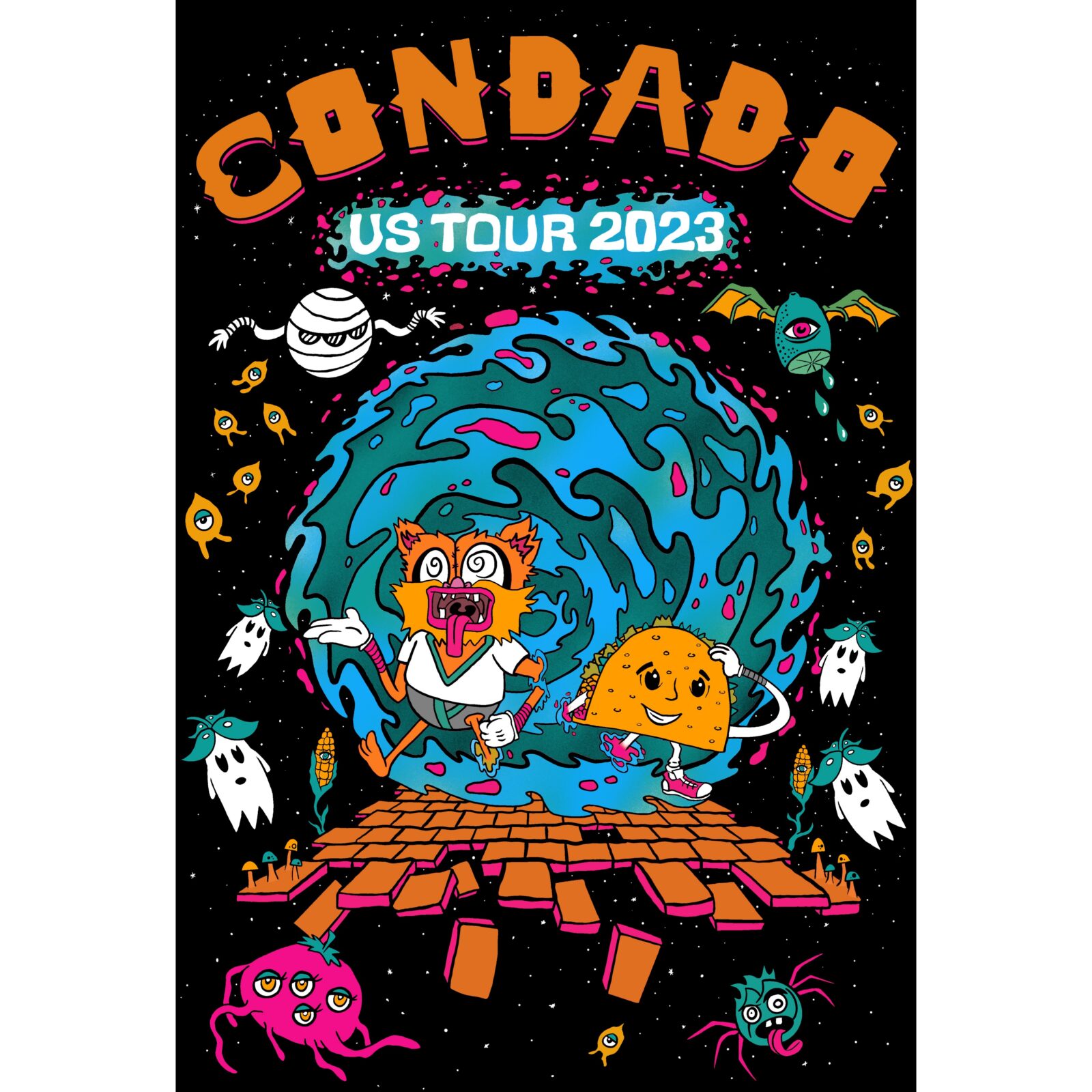 Condado US Tour Tshirt Design